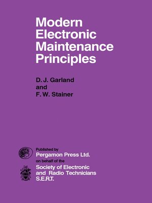 cover image of Modern Electronic Maintenance Principles